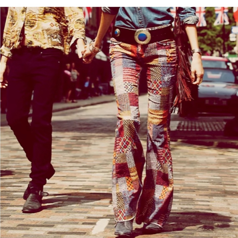 Free People patchwork cord